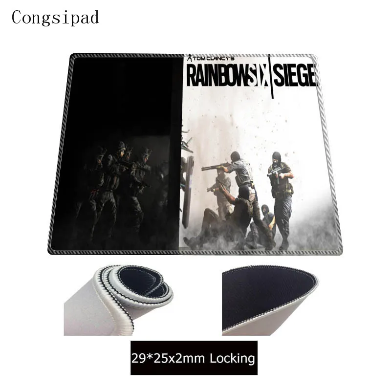 Congsipad Rainbow Six Siege большой коврик для мыши оверлок край игровой отправить другу