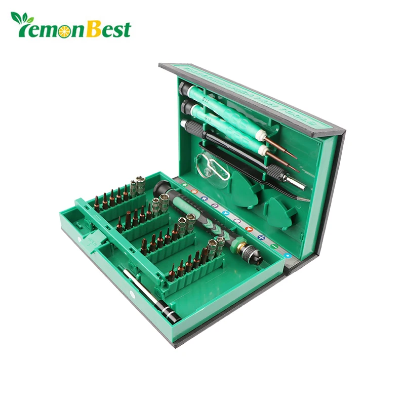 

38 In 1 Set Of Tools Instruments Cell Phone Repair Tool Kit Electronic Repairing Screwdriver With Box Precision Multipurpose