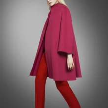 Продвижение карманы длинное однотонное Баян кабан Пальто для будущих мам осень и Новинка зимы волос, длинные, свободные, девять минут, двойной кашемировое пальто