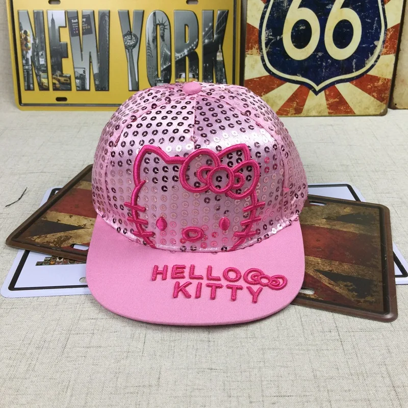 

Hello Kitty Cap Children Baby Caps Kids Boys Girls Snapback Hats Sports Summer Baseball Cap 50-54CM