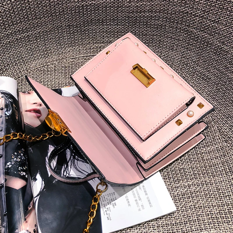 Women Handbag Fashion Sequin Female Exquisite Shoulder Bags Rainbow Rivet Crossbody Bag Messenger Bags Bolsos Mujer Tote SS7164 (14)