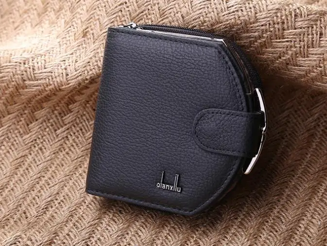 

lady purse Mini Leather Wallet Handbag Purse female zipper buckle