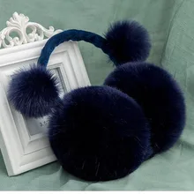 Детские зимние наушники, имитация лисьего меха, наушники для влюбленных, теплые модные плюшевые наушники для девочек и мальчиков, для детей и взрослых, DW25