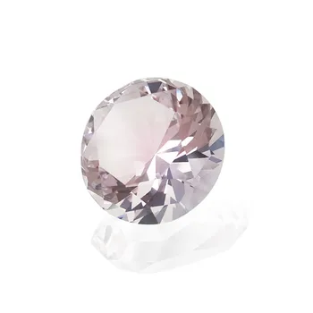 

High Quality Crystal 30mm 1pcs/Lot Pink Color Glass Diamond Shape Birthday/Wedding Decoration Event Party Supplies