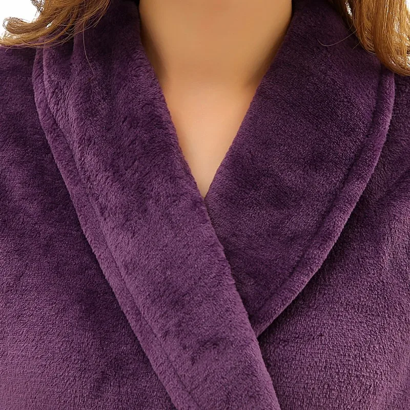 Unisex Mens Women's Long Polyester Sleep Lounge Robes RBS-C LYQ114 38