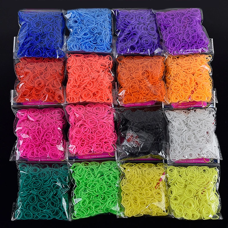 Bracelet Rubber-Bands Kids Toys Refill DIY Hot for Loom Make Woven Gift