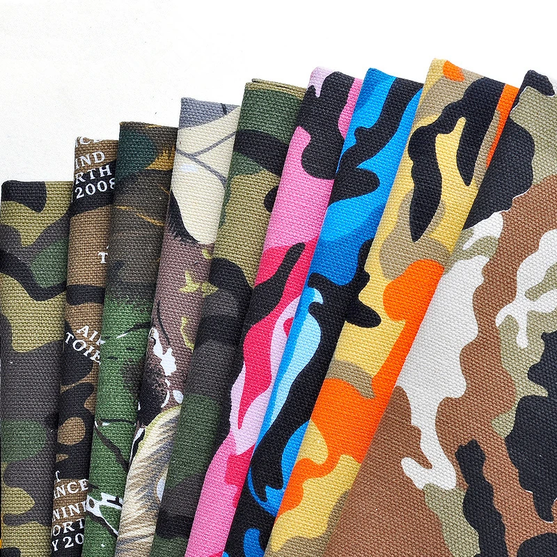 Telas Fabria камуфляжная одежда сумки толще холст материал печатных скатерти сломались diy ручной работы пеньковая ткань диван