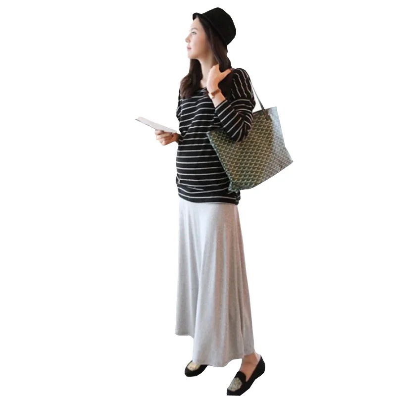 SAIWOEL Spring Summer Autumn New Maternity Skirt Clothing For Pregnant Women Maternity Dresses Pregnancy Pregnant Skirt