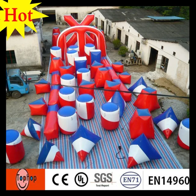 inflatable laser tag bunkers paintball for rental in millennium barriers obstacle field 0.7mm