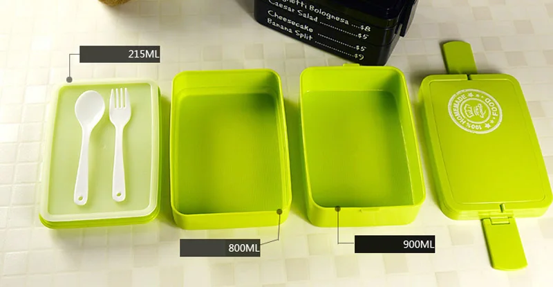 1-3 Layers Lunch Box Microwavable For Kid Adult Plastic Food Container Japanese Style Outdoor Travel Portable Large Bento Boxs  13