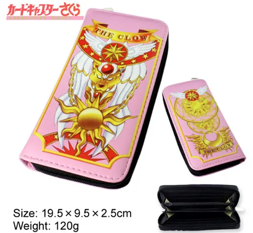 

Pink Cardcaptor Sakura Magic Book Pattern Pu Wallet Purse Bag Handbag Cute Box