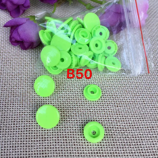 50sets 2MM Round Plastic snap ButtonT5 baby clothes Diaper Buttons