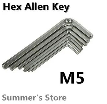 

20pcs/lot Hex Allen Key 5mm Wrench 5mm Spanner 5mm Hex Key M5 CR-V