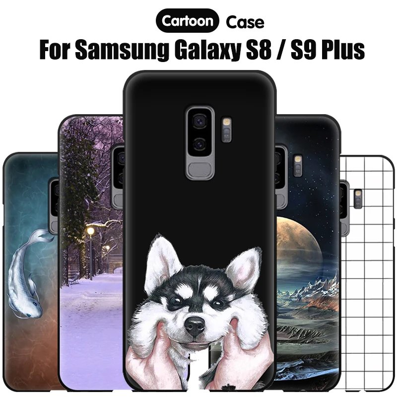 

JURCHEN For Samsung S9 Case For Samsung Galaxy S8 Case Soft Silicone Phone Case For Samsung Galaxy S8 S9 Plus Cover Funda Coque