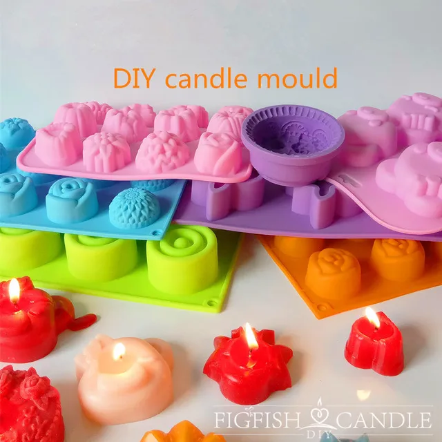 Candle mould DIY handmade candles handmade soap baked silica gel mold