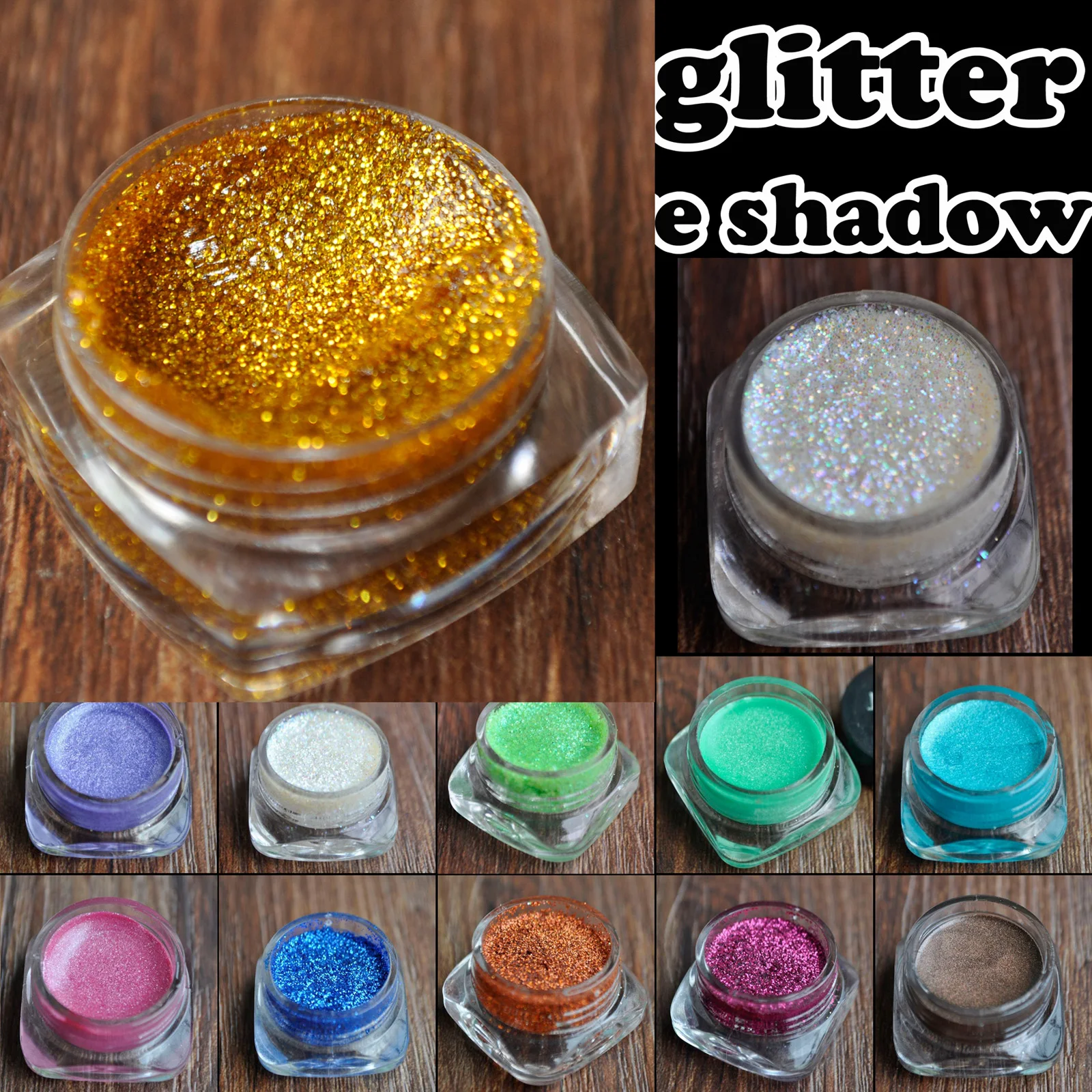 Professional Pressed Pasty Cream Glitter Eyeshadow Makeup Shimmer Matte