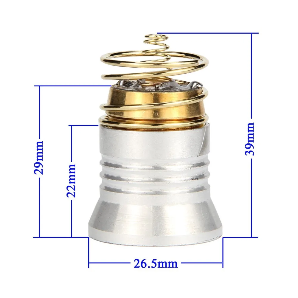 Фонарь UltraFire, светодиодный, 26,5 мм, сменная лампа CREE XP-L, V6, 5 режимов, 3 V-8,4 V, Drop-In-P60, дизайн для CREE flashl