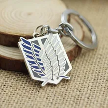 Game styles font b Anime b font Attack On Titan Keychain Alloy Pendant Key Chain Ring