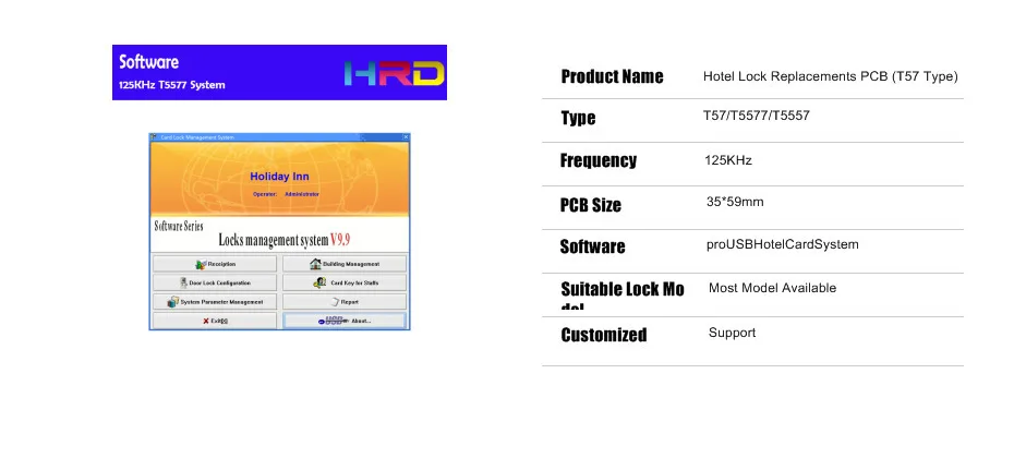 Система ProUSBHotelCard, РЧ замок, гостиничная система ключей T57 T5577, интеллектуальная система Promix, замок для комнаты, Бесконтактный RFID замок, система PCB