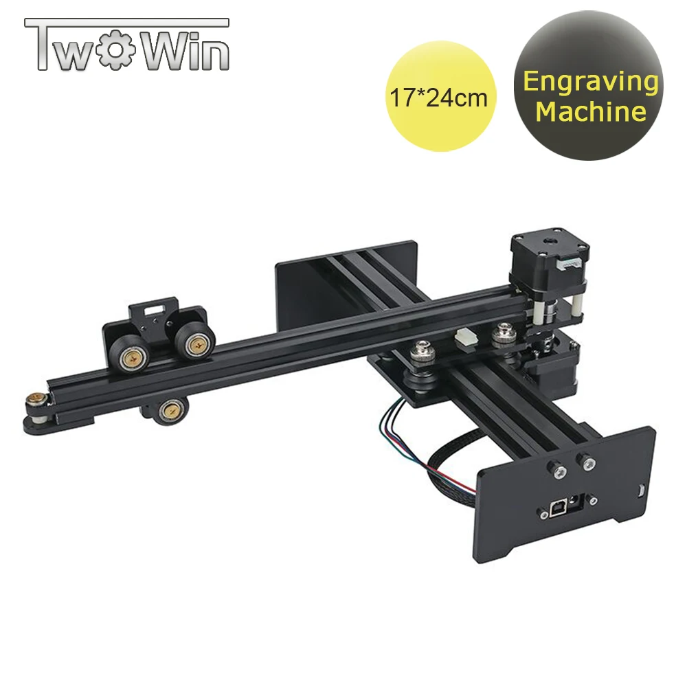 

17*24CM Mini Engraving Machine 5500mw laser DIY Desktop Automatic computer CNC Router for Best Gifts Toys