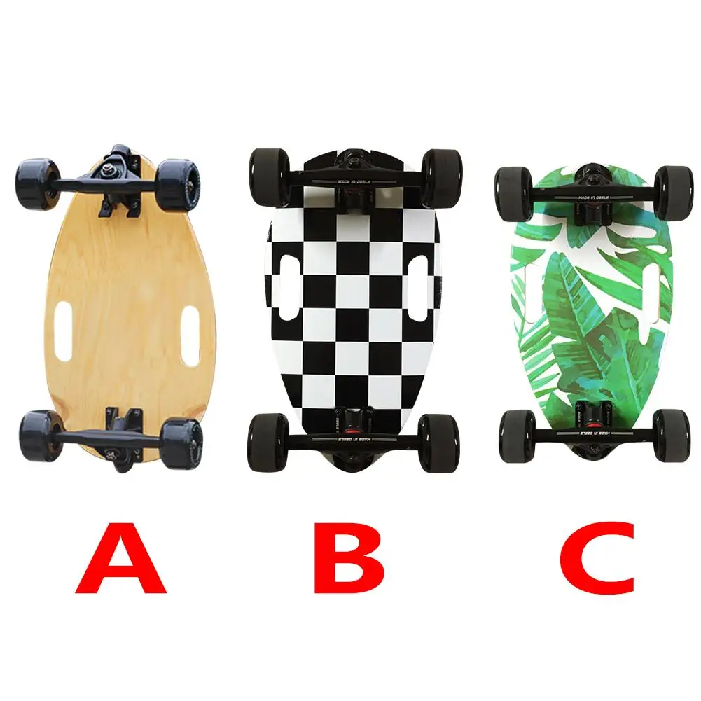 

Mini Portable 4 Wheel Skateboard Maple Four Round Mini Fish Board Beetle Small Skateboard Multicolor Optional