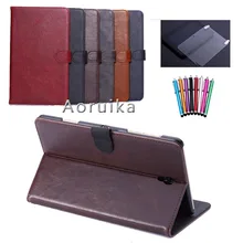 For Samsung Galaxy Tab S 8.4″ T700 T705C Luxury Wallet Leather Case Smart Book Cover Flip Magnetic Tablet Case +film+pen