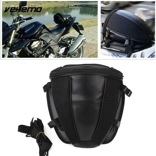 Vehemo Saddle Bag Motorcycle Rear Seat Moto Tank Racing Oil Vehemo Saddle Bag Motorcycle Rear Seat Moto Tank Racing Oil Tail Bags