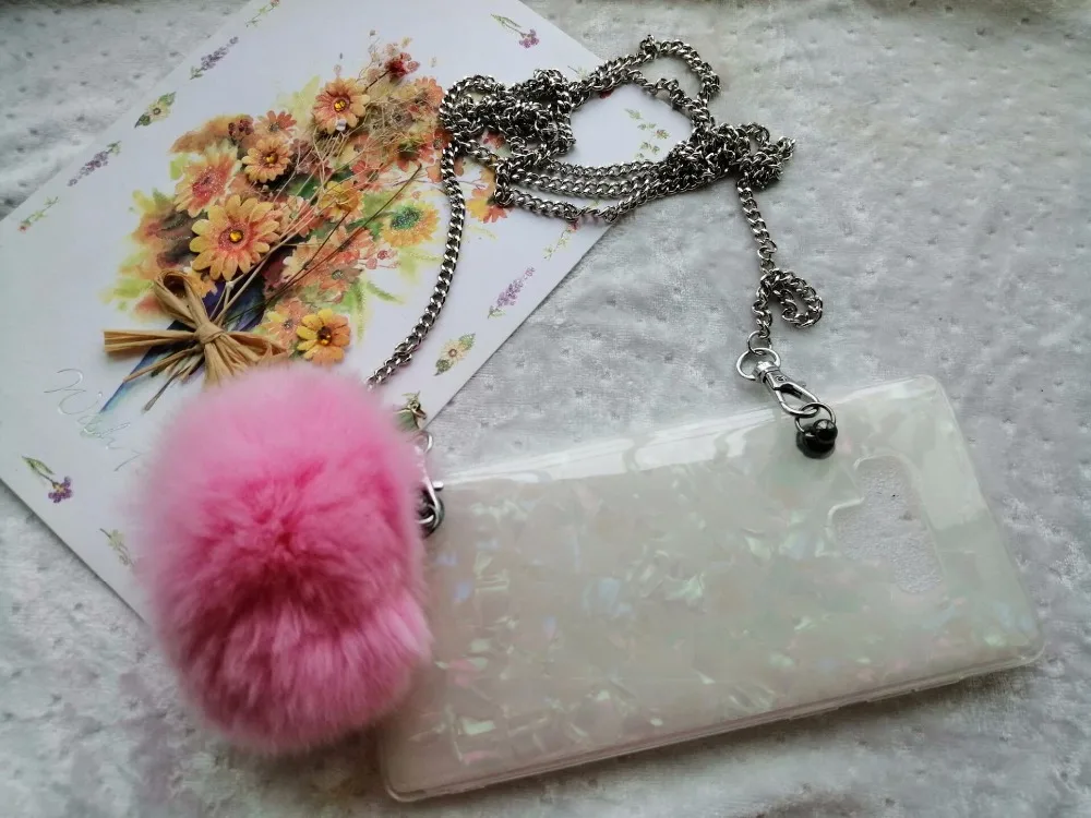 

Luxury shell marble messenger chain bag hairball phone case for samsung galaxy S10 plus S10E s10lite S8 S9 plus note8 note9 case