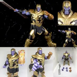 Marvel Avengers 4 Endgame Thanos SHF Figuarts экшен-фигурка Бесконечность гаунтлет игрушки куклы для подарка на Рождество