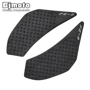 

BJMOTO For Yamaha FZ6N FZ-6N 2006-2010 Motorcycle Tank Pad Protector Sticker Decal Gas Knee Grip Tank Traction Pad Side Black