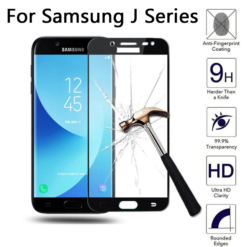 

Tempered Glass Case For Samsung Galaxy J5 2017 Screen Protector Case For Samsung J4 J6 Plus J8 2018 J2 J5 J7 Prime J3 Pro Film