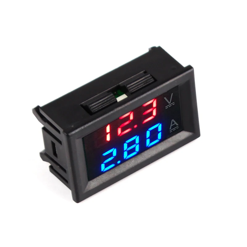DC 100V 10A 50A 100A Мини цифровой вольтметр Амперметр измеритель напряжения тестер 0 28