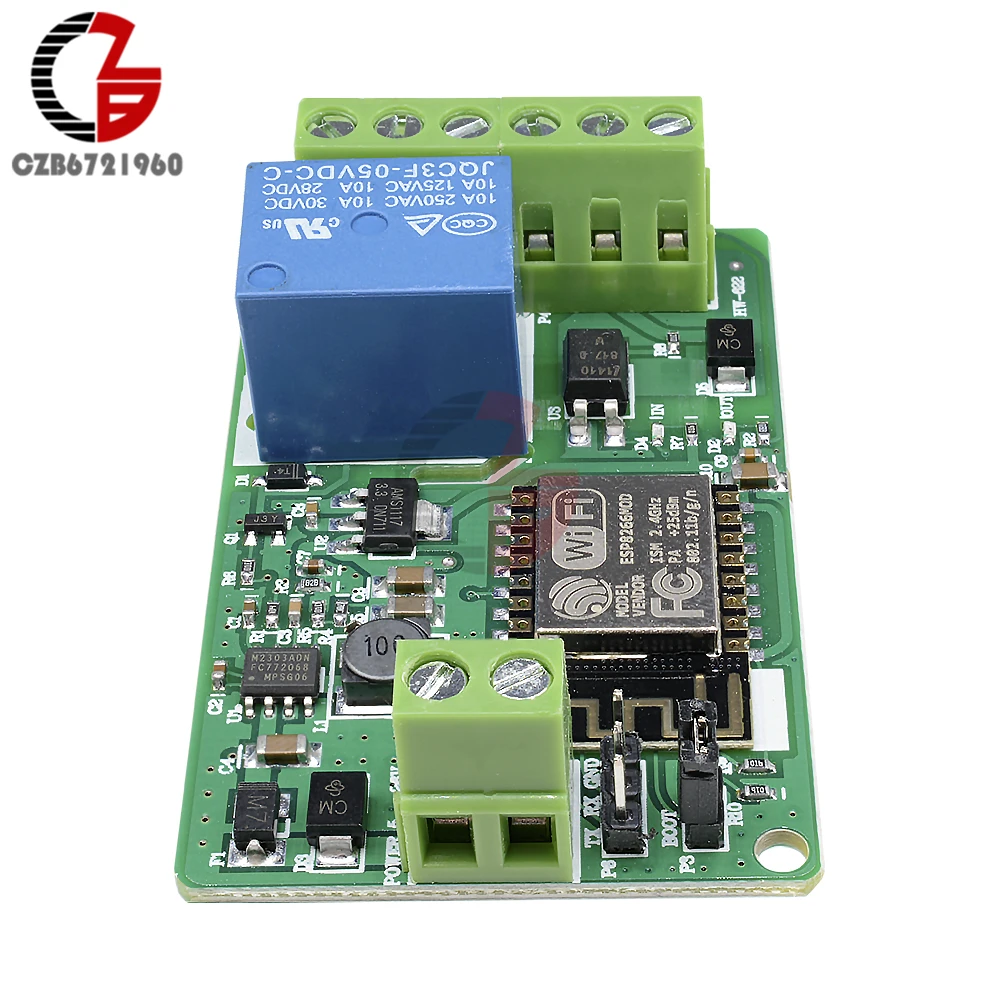 DC 12V ESP8266 ESP-12F ESP12F беспроводной Wifi модуль 220V 10A релейный модуль 802.11b/g/n 2,4 GHz