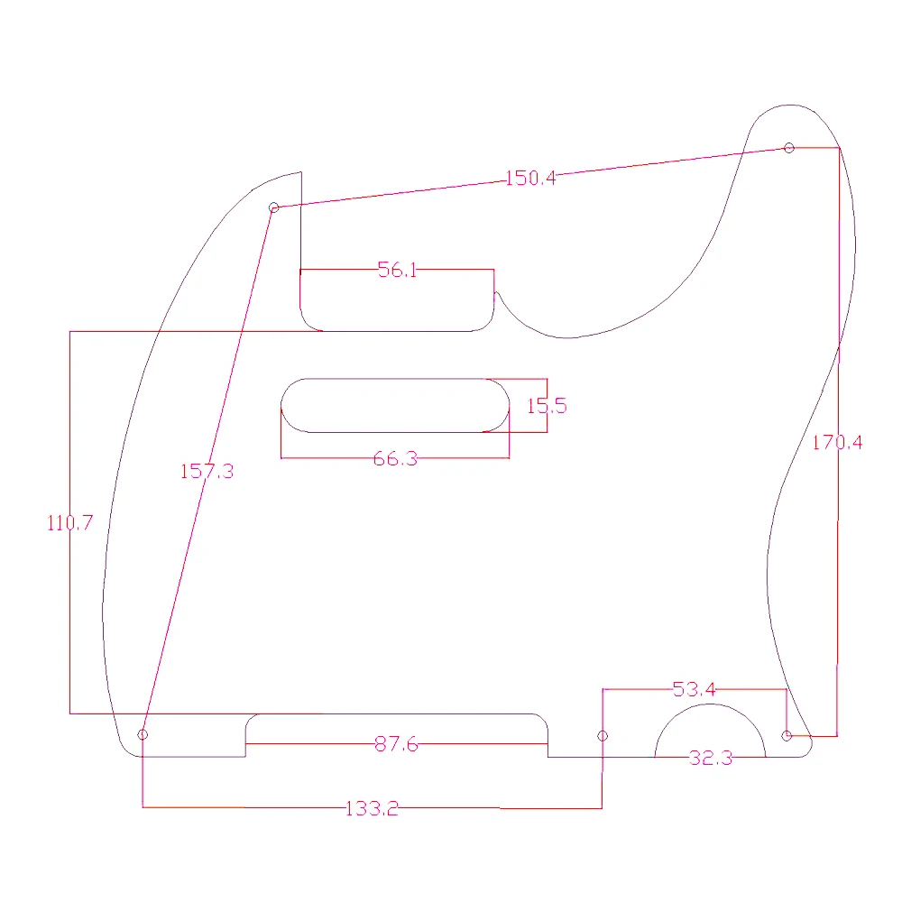 KAISH Telecaster Pickguard винтажный телегитарный стиль 5 отверстий Накладка для защиты деки с винтами различные цвета для телегитары