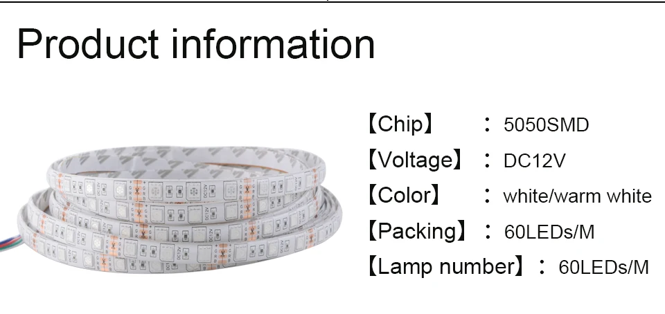 5050 RGB LED Strip Light ribbon (3)