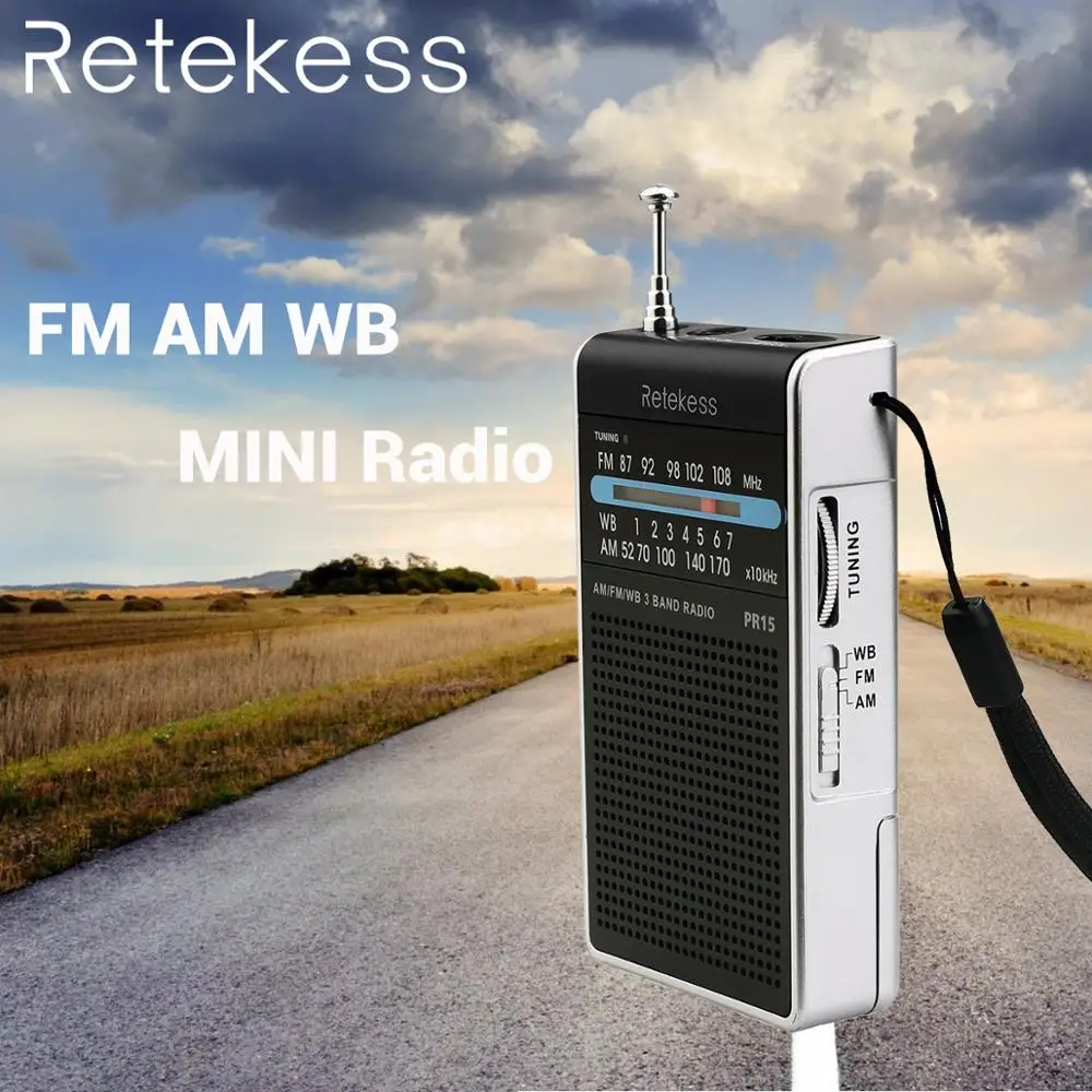 RETEKESS PR15 тюнинговое радио FM AM NOAA аварийное предупреждение о погоде мини