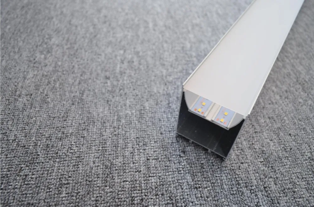 Branca e Preta Luz de Prata e Caixa Suspenso Escritório Faça Você Mesmo Alumínio 60 50 40 w 4ft 5ft 6ft Led Linear 3 Cheap Luzes LED p bar