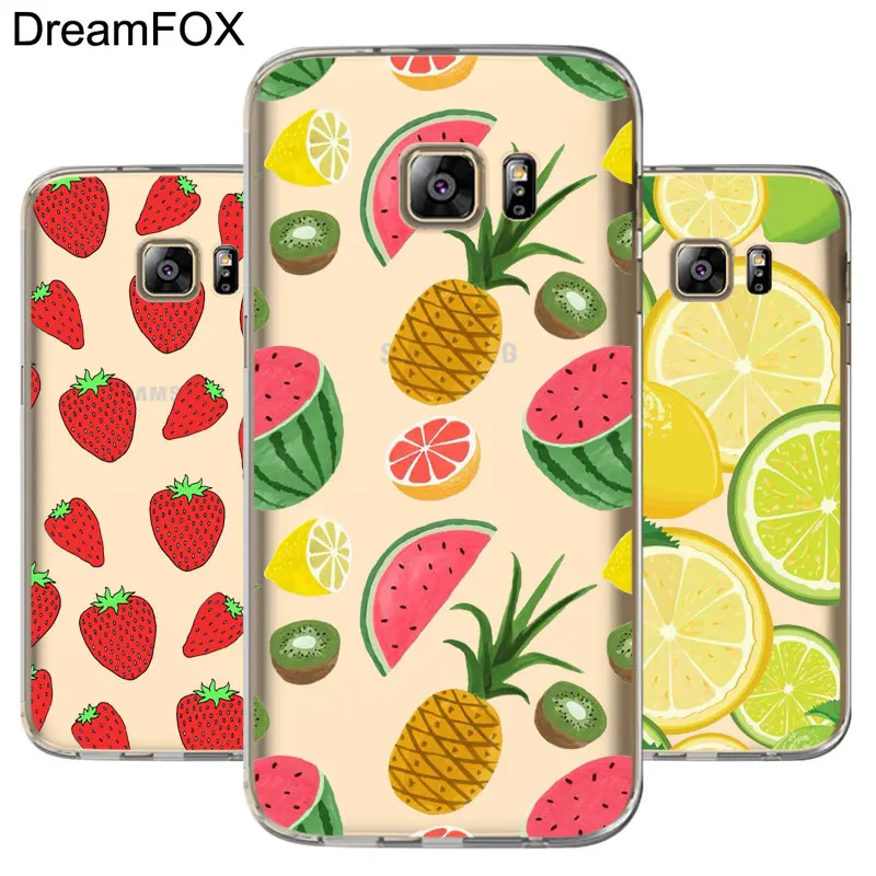 DREAMFOX M489 Fruit Cartoon Soft TPU Silicone Case Cover For Samsung Galaxy Note S 6 7 8 9 10 10e 11 11e Lite Edge Plus |
