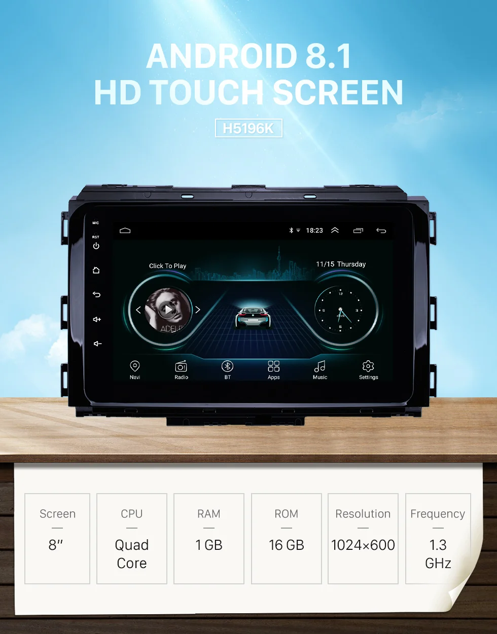 Sale Seicane Android 8.1 2DIN 8 inch Car Head Unit Radio Audio GPS Multimedia Player For Kia Carnival 2014 2015 2016 2017 2018 2019 0