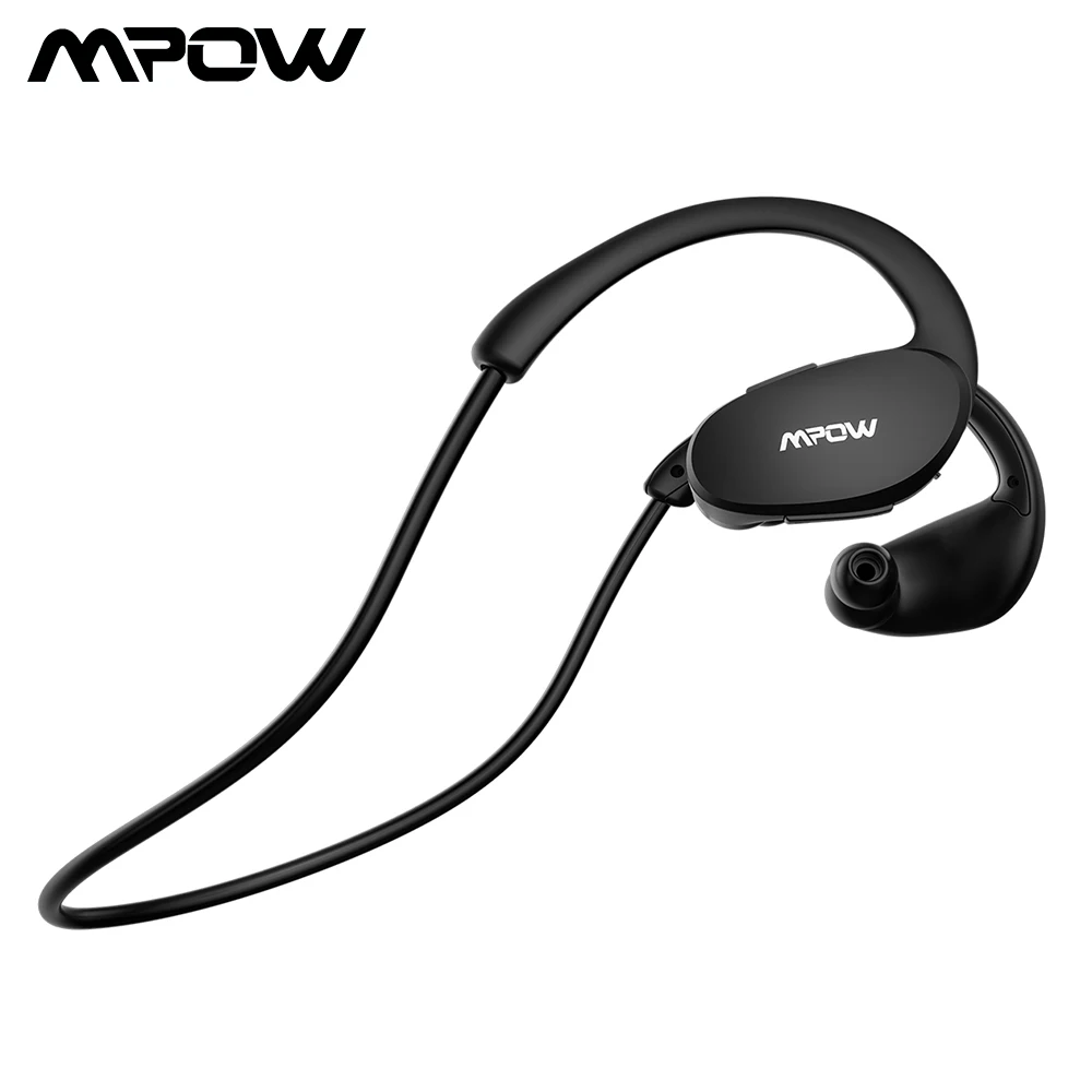 Mpow Bluetooth Наушники V4.1, Беспроводные спортивные наушники с защитой от пота, наушники для бега, спортзала, смартфона, громкой связи, вызова