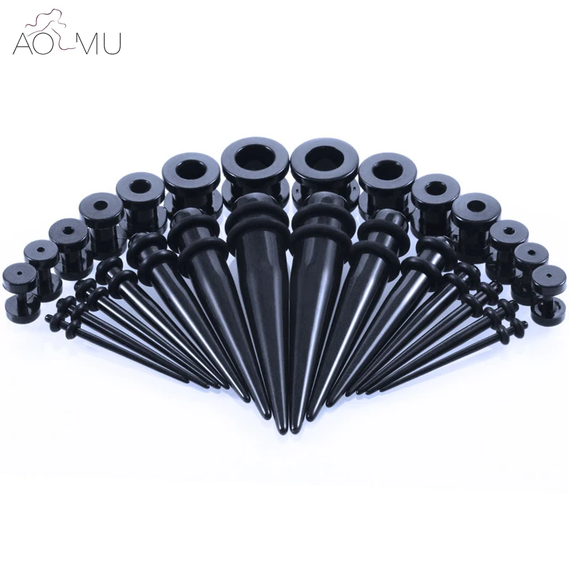 Комплект конусных растяжек для ушей размеры 1 6 10 мм 36/30 шт.|stretching kit|ear tunnelear plugs |