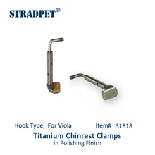 STRADPET титановые зажимы для отдыха, винты для chinest В ТИТАНОВОМ ярком и сером ружье, тип крючка, для viola