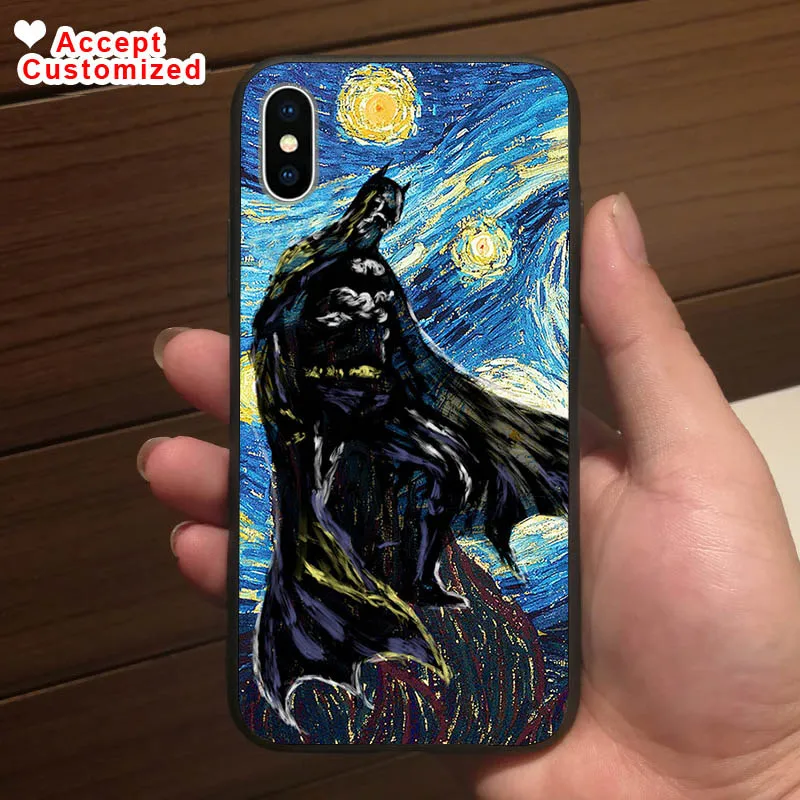 Batman Case for iPhone X XS Max XR 10 7 8 6 6S Plus 5 5S SE Cover for