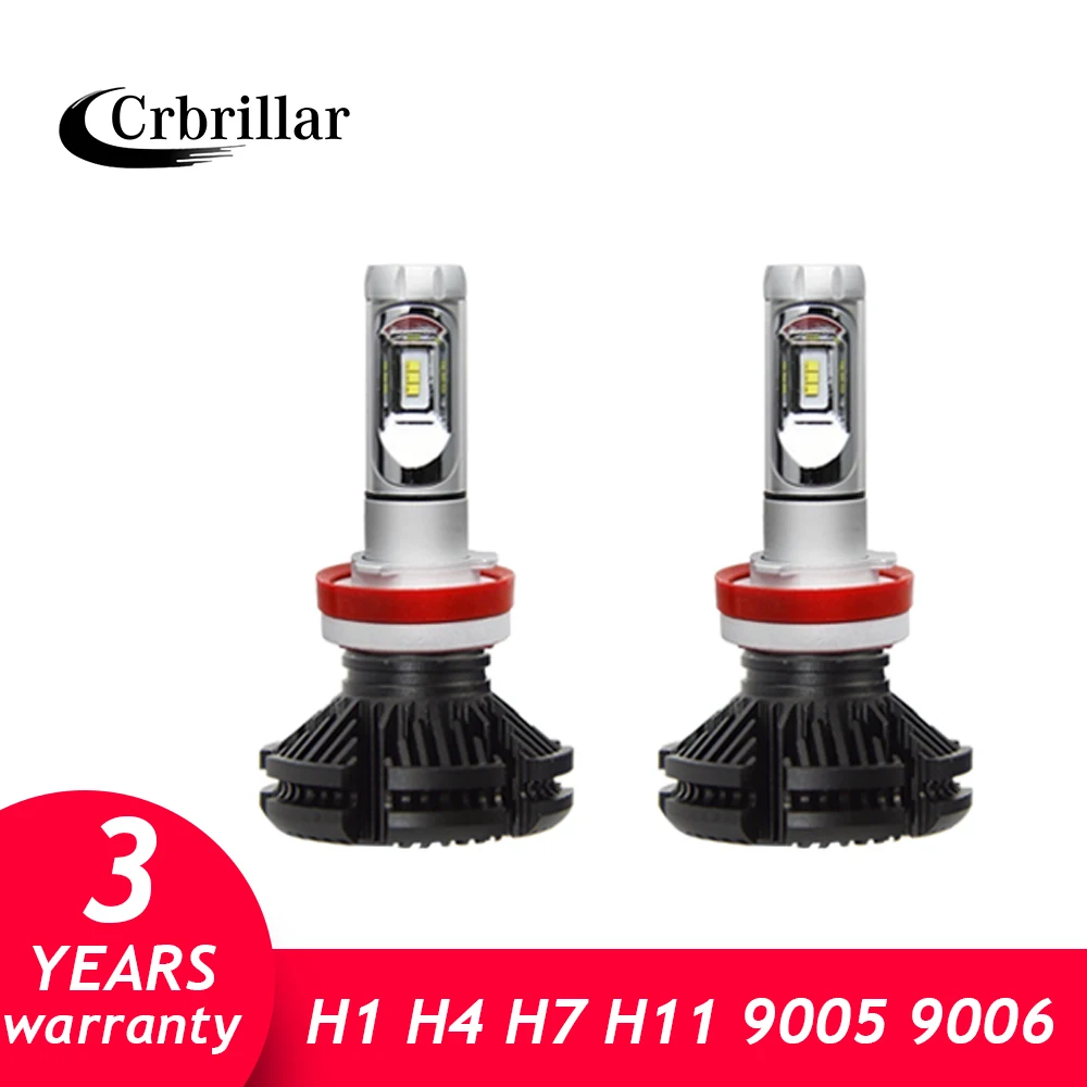 

2 PCS car led headlight kit X3 Car Headlight Bulb 3000K/6500K/8000K Yellow White Ice Blue Lamp H4 H7 H11 9005 9006 Car Lights