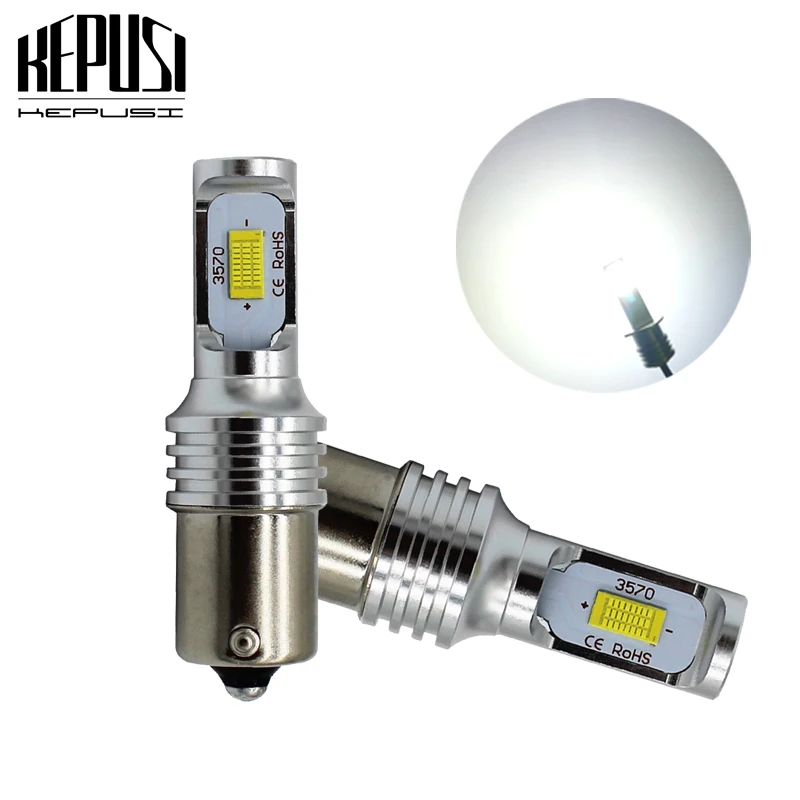 

2X 1156 72W High Power Car LED Rear Reversing Tail Bulb signal light backup lamp sourcing white 12V 24V Canbus P21W BA15S