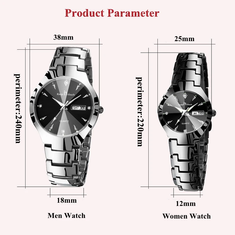 Brand Luxury Lover Watches Quartz Calendar Dress Women Men Watch For Couples 2017 New Fashion Wristwatch Relojes Hombre With Box