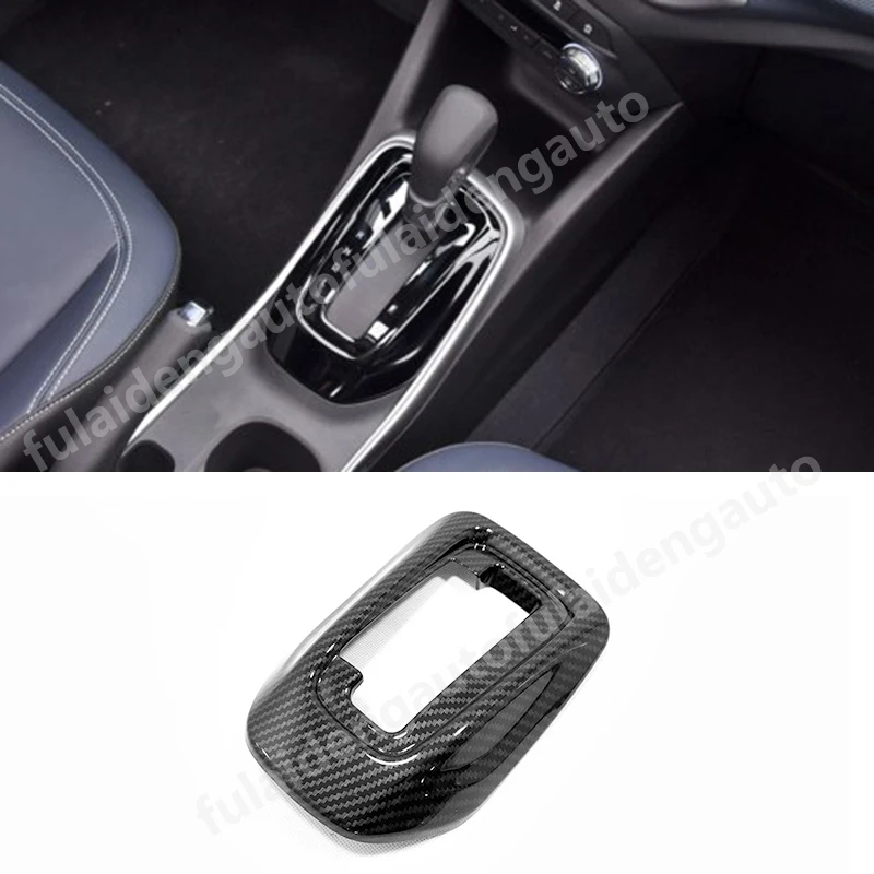 

For Chevrolet Tracker 2019 Carbon fibre ABS Matte Interior Gear Shift Box Panel Cover trim Car styling accessories