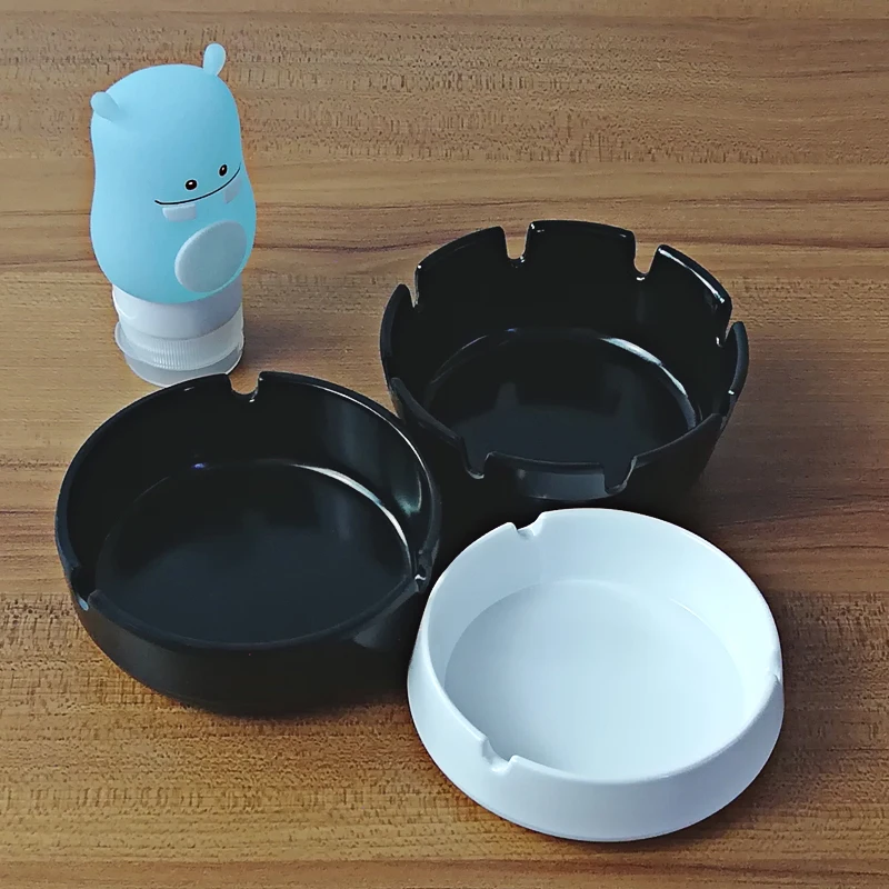 

New Fashion Ashtray Melamine Tableware Deep Round Ashtray Fashionable Restaurant With Melamine Ashtray A5 Melamine Tableware