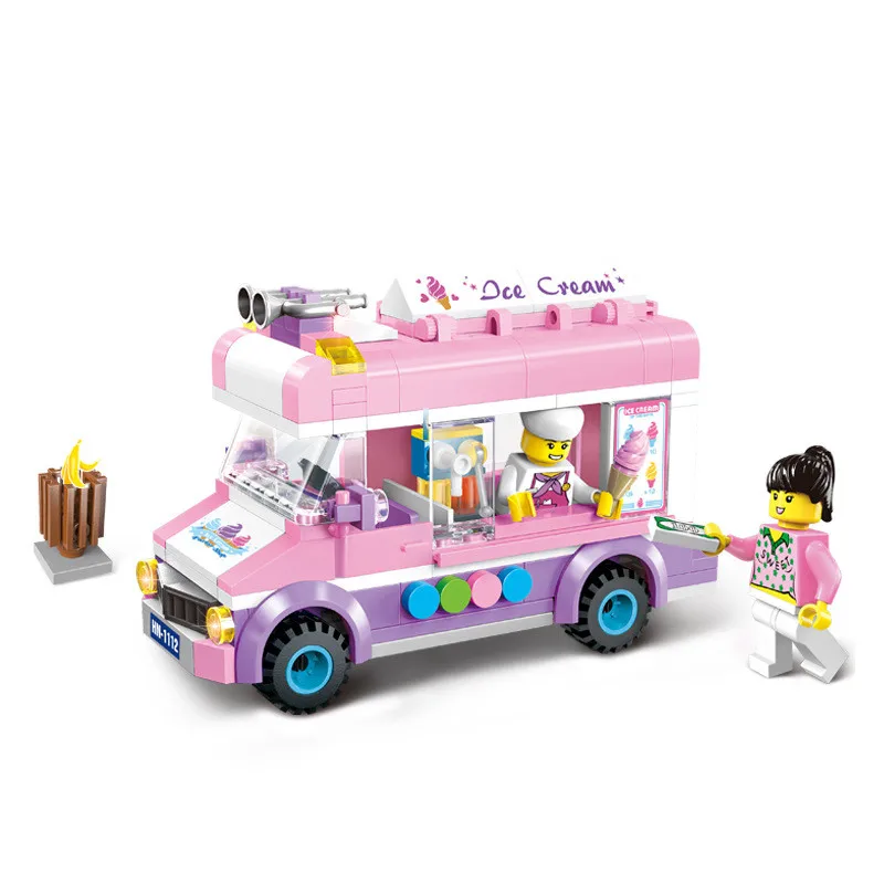 

sermoido 213pcs City Ice Cream Truck Building Blocks Compatible With Legoings Educational Toys For Children