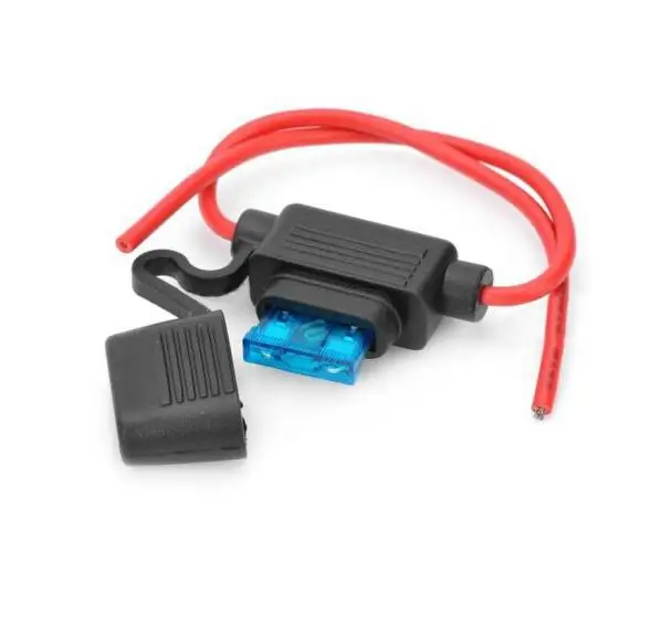 

Jtron 15A M size inline Car blade Fuse Holder ATC/ ATO Automotive Waterpoof car fuse socket 5pcs/lot free shipping